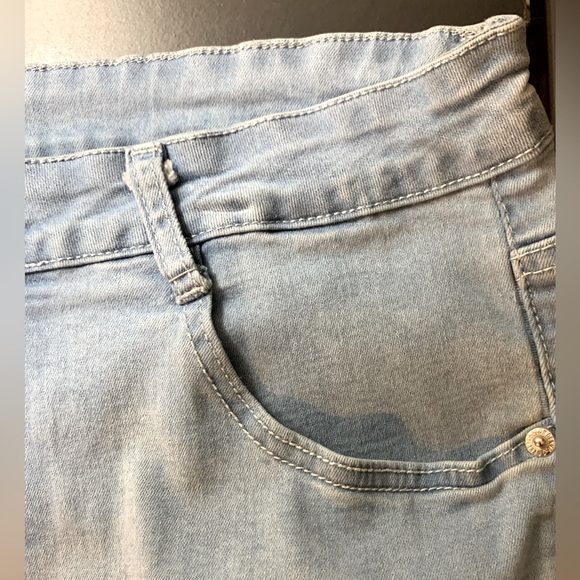 Qazel Vorrlon Men's Blue Skinny Jeans Stretch Washed Slim Fit Pencil Pants - Picture 7 of 13